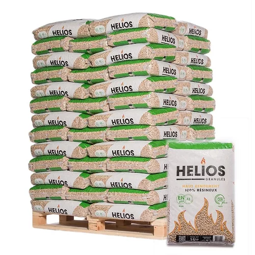 HELIOS Premium-Pellets – Palette 65 Säcke à 15 kg