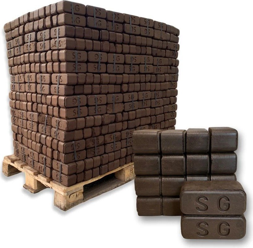 Feuerpracht Premium Torfbriketts – 960 kg Palette
