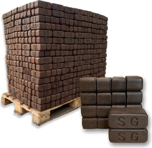 Feuerpracht Premium Torfbriketts – 960 kg Palette